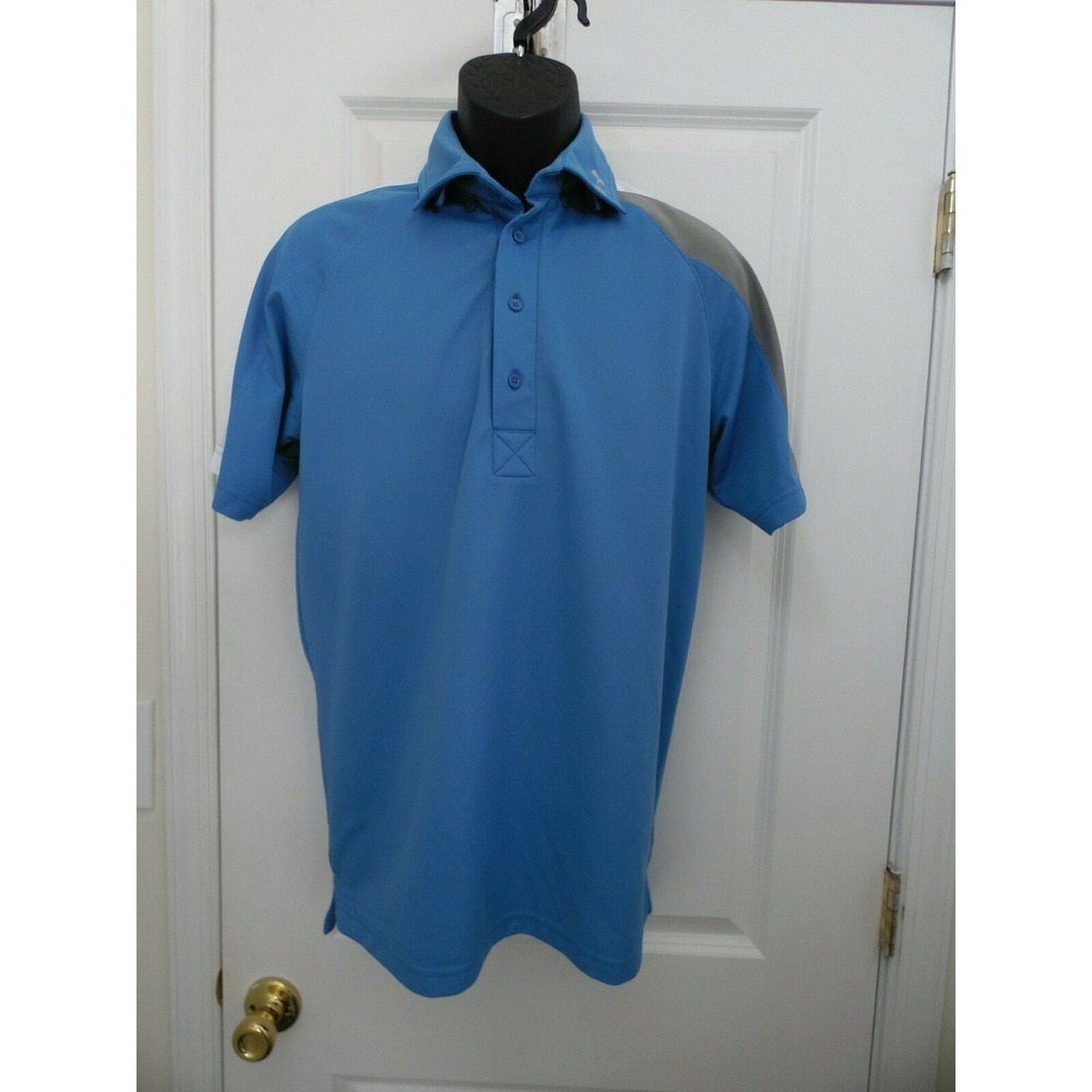 Under Armour Mens Blue Collared Neck Short Sleeves Casual‎ Polo T Shirt Size MD